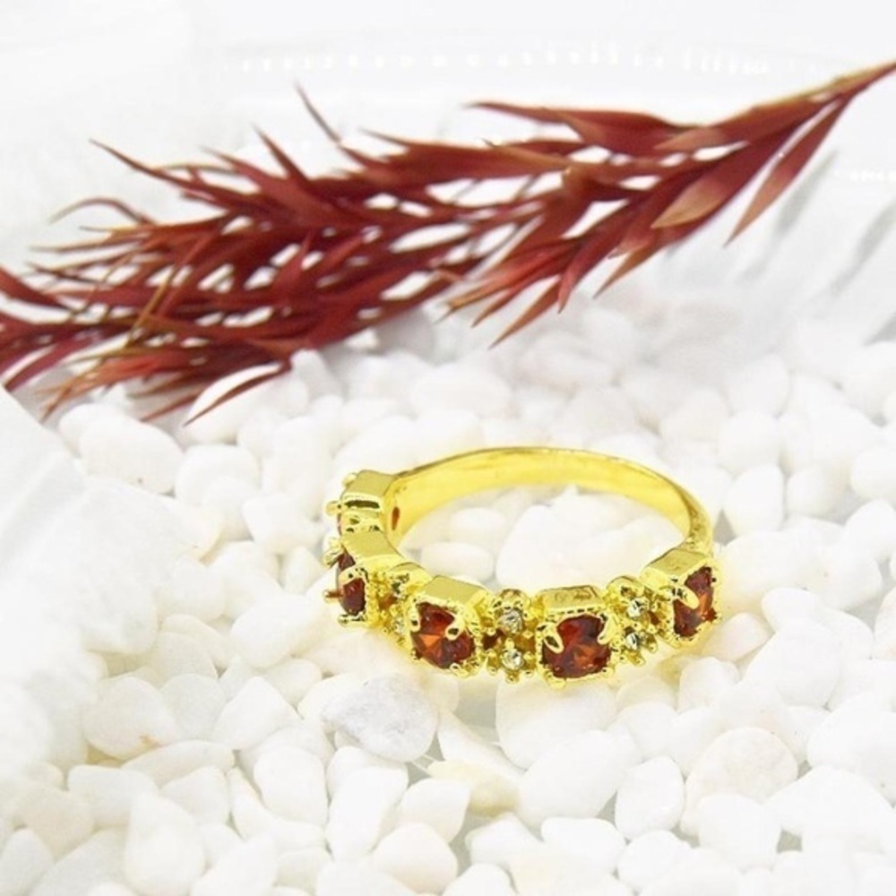 Red Crystal Ring - Picture 2 of 5